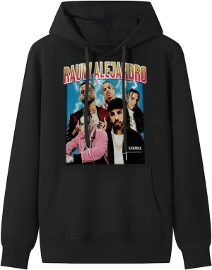 Adult Unisex Hooded Crew Neck Pullover Sweatshirt Top Classic Long Sleeve Hoodie Street Heavyweight Sweaterblack
