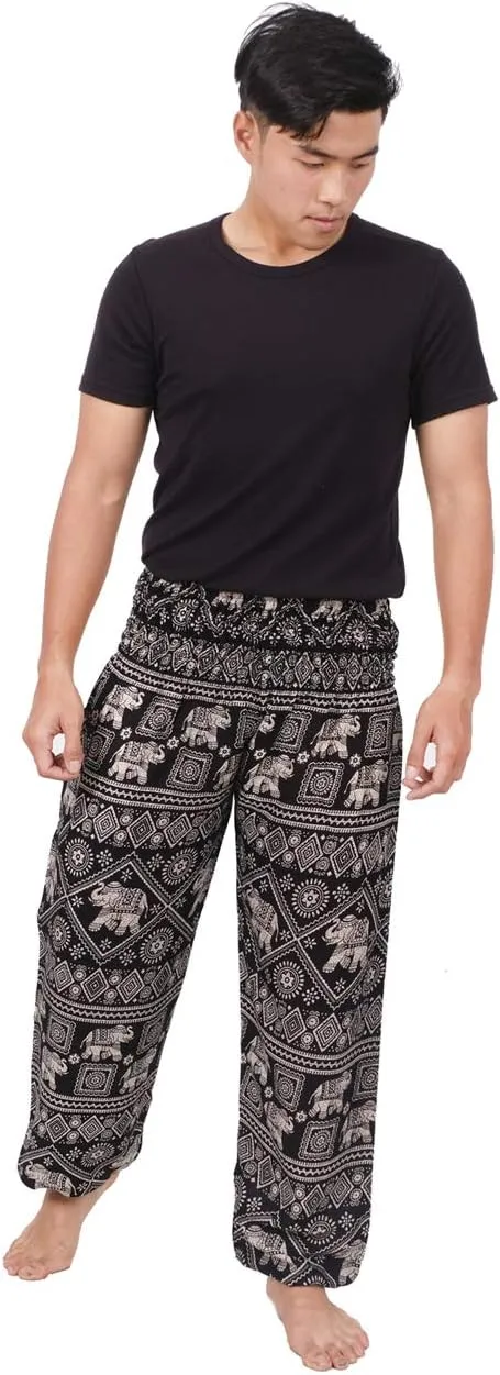 Banjamath Mens Yoga Harem Lounge Boho Parachute Loose Baggy Pants