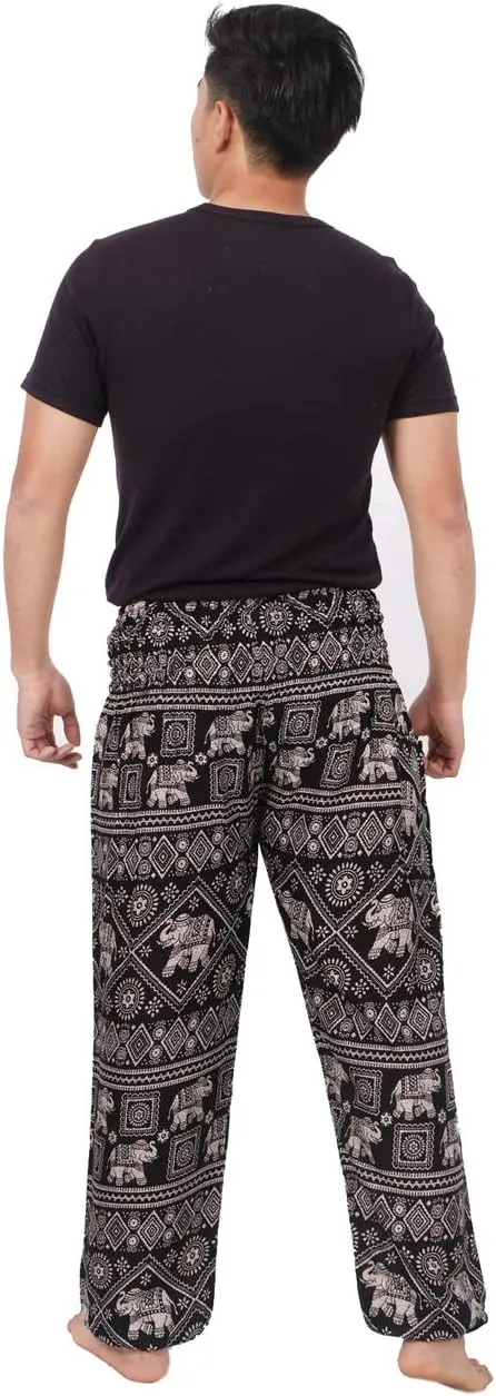 Banjamath Mens Yoga Harem Lounge Boho Parachute Loose Baggy Pants