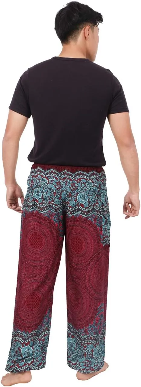 Banjamath Mens Yoga Harem Lounge Boho Parachute Loose Baggy Pants