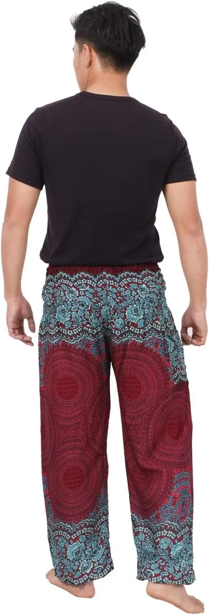 Banjamath Mens Yoga Harem Lounge Boho Parachute Loose Baggy Pants