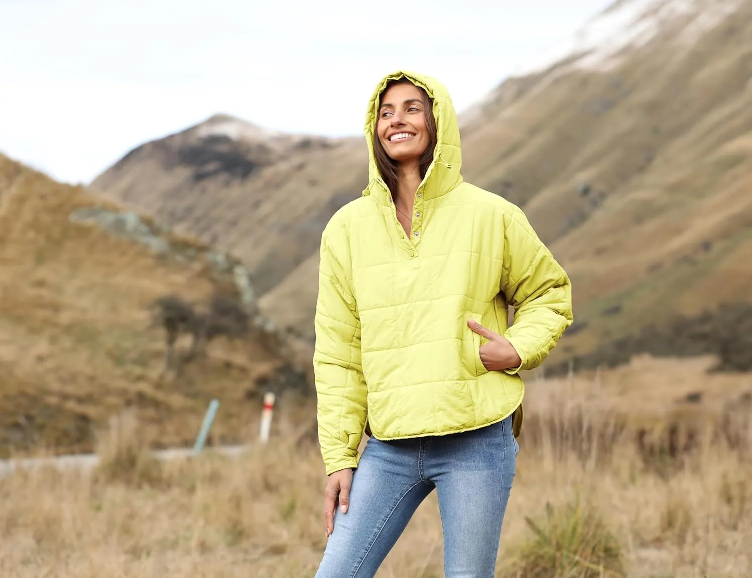 Bianstore Women's Oversized Puffer Jacket Lightweight Pullover Hoodies Winter Padded Coat Tops