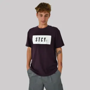 BLOCK TEE / PLUM