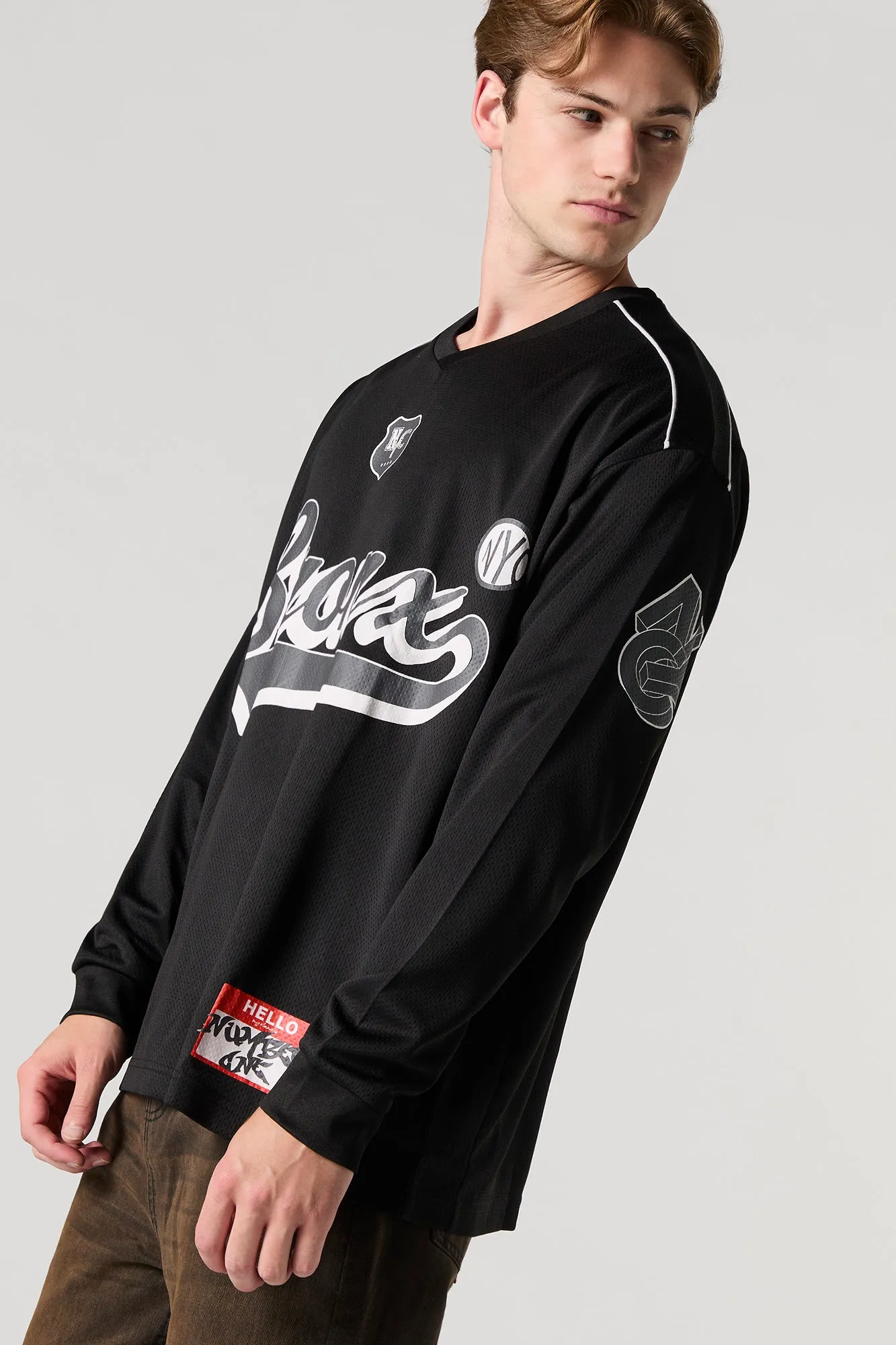 Bronx Graphic Mesh Long Sleeve Jersey