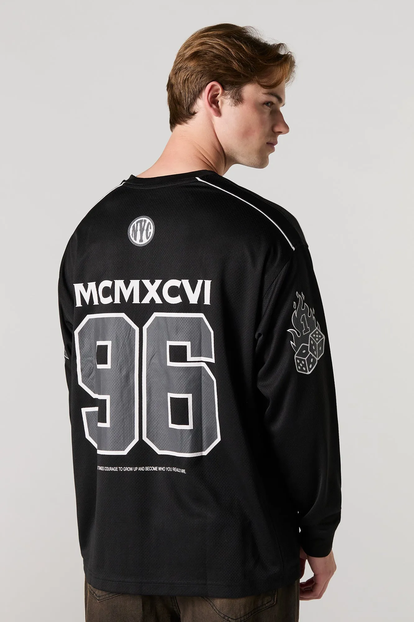 Bronx Graphic Mesh Long Sleeve Jersey