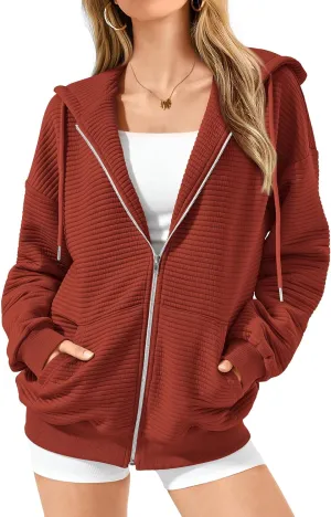 BTFBM Zip Up Hoodie Women Long Sleeve Sweatshirts Fall Outfits 2025 Oversized Hoodies Casual Fashion Jackets
