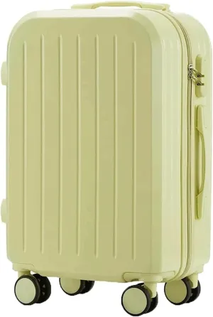 Carry-on Suitcase Luggage 20'' Lightweight Luggage Wide Handle PC Hardshell Suitcases With Spinner Wheels Carry-on Suitcases Carry On Luggages (Color : F, Size : 20 inch)