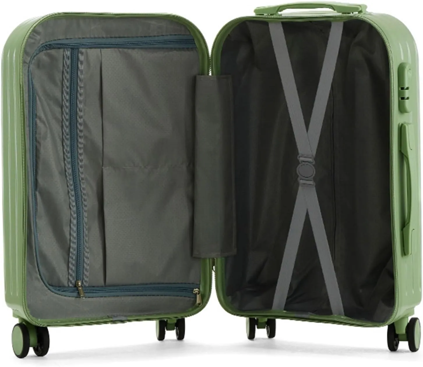 Carry-on Suitcase Luggage 20'' Lightweight Luggage Wide Handle PC Hardshell Suitcases With Spinner Wheels Carry-on Suitcases Carry On Luggages (Color : F, Size : 20 inch)