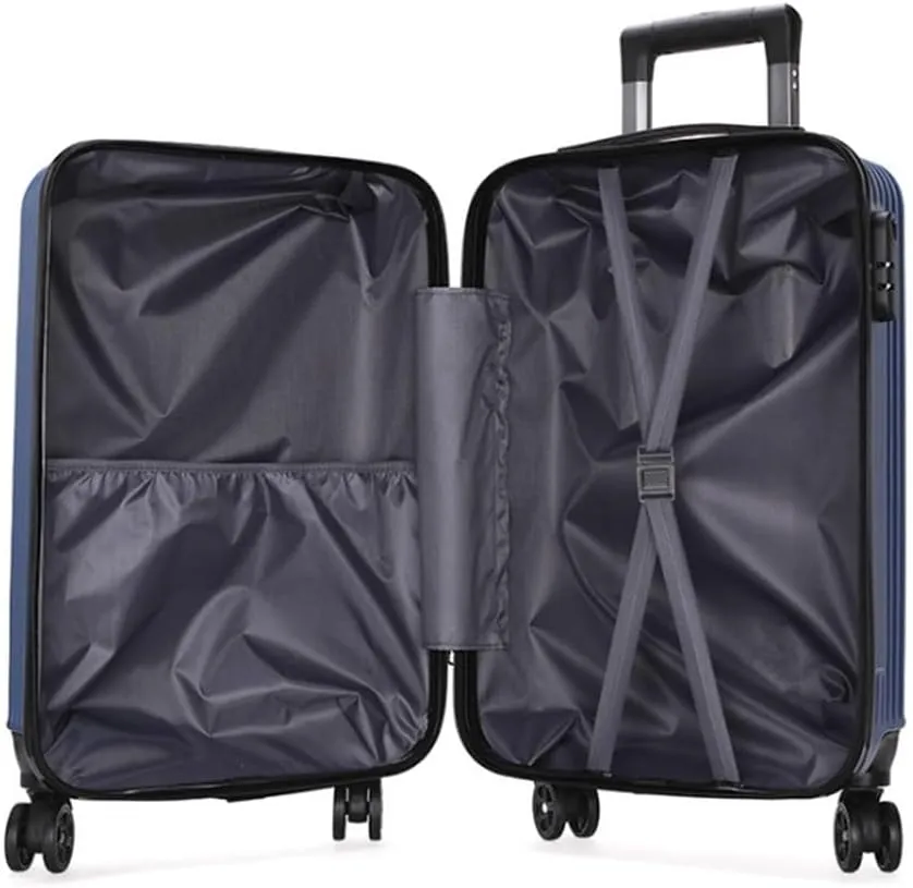 Carry-on Suitcase Luggage 20inch Lightweight Hardside 4-Wheel Spinner Travel Luggage,Scratch-resistant Carry-on Carry-on Suitcases Carry On Luggages (Color : B, Size : 20in)
