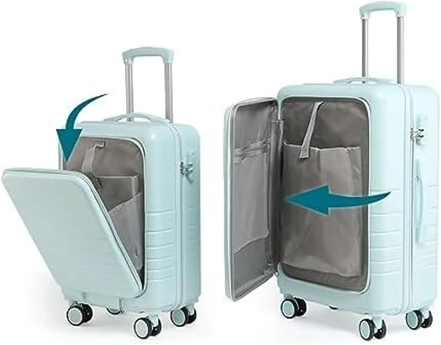 Carry-on Suitcase Luggage Carry On Luggage 14/20in Suitcase 2 Piece Set Spinner Trolley,Durable Travel Luggage Suitcase Carry-on Suitcases Carry On Luggages (Color : B, Size : 20 14in)
