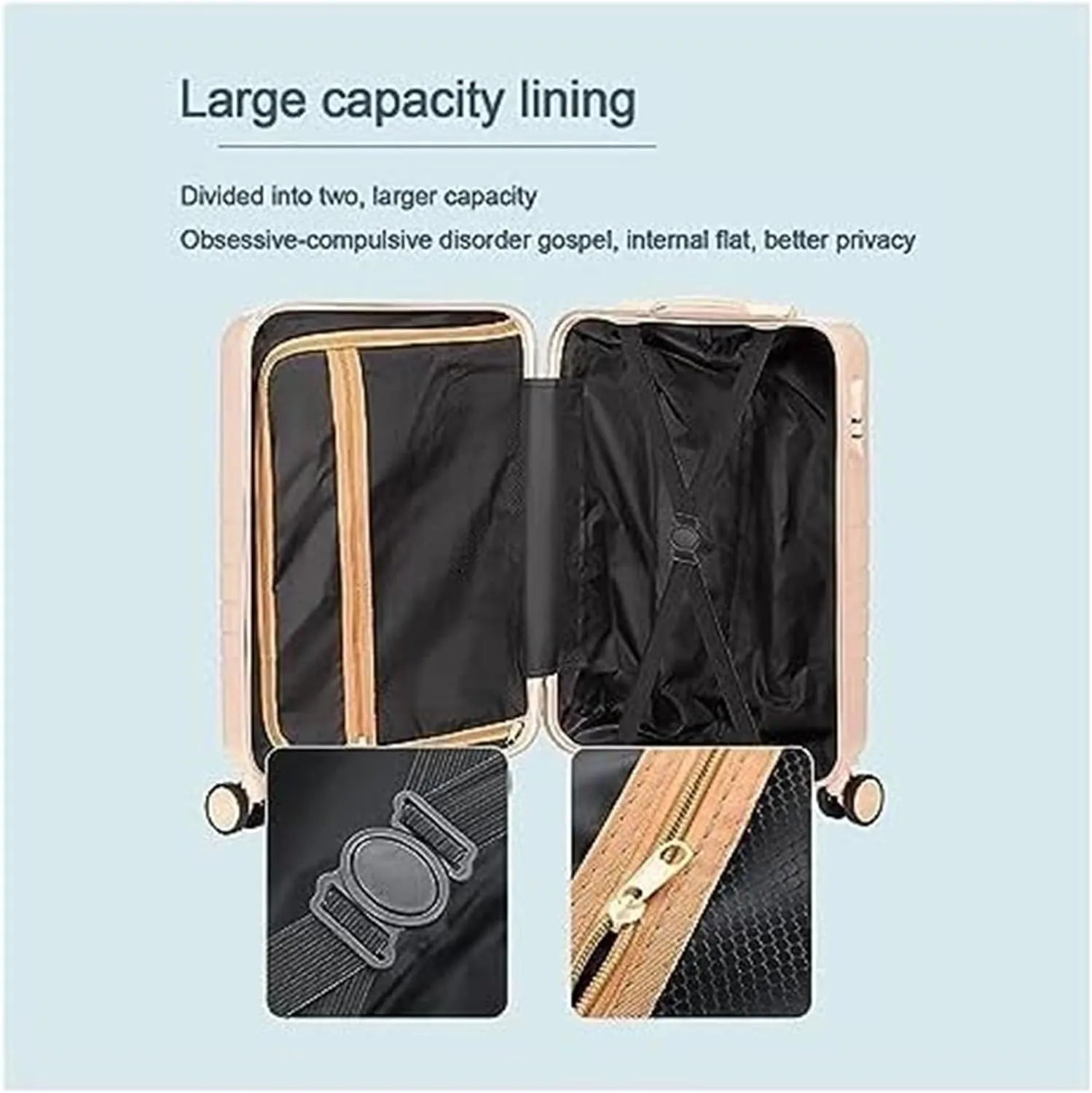 Carry-on Suitcase Luggage Carry On Luggage 14/20in Suitcase 2 Piece Set Spinner Trolley,Durable Travel Luggage Suitcase Carry-on Suitcases Carry On Luggages (Color : B, Size : 20 14in)