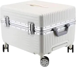 Carry-on Suitcase Luggage Carry On Luggage 20inch Wide Handle Suitcase,Hardshell With Aluminum Frame Spinner Carry-on Suitcases Carry On Luggages (Color : White, Size : 20inch)