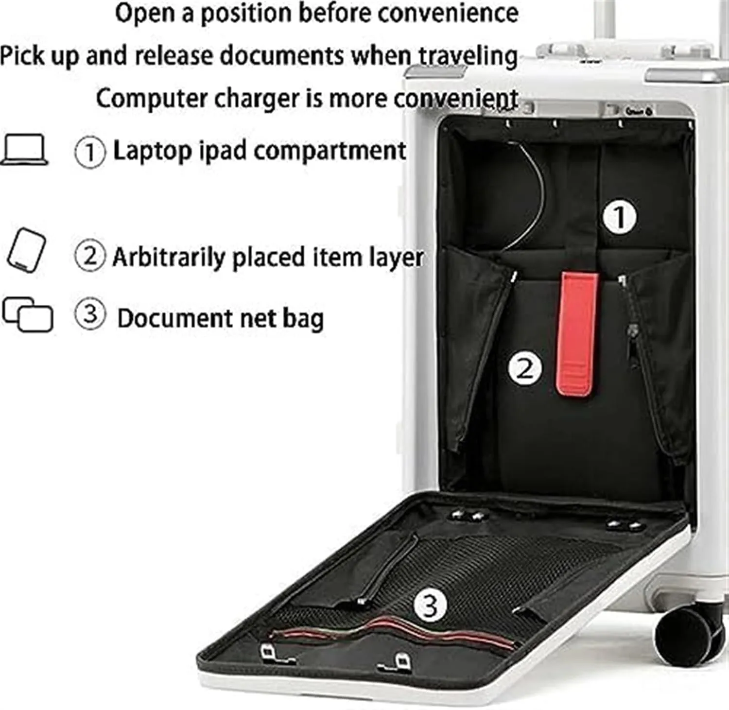 Carry-on Suitcase Luggage Carry On Luggage Suitcases with Wheels Luggage with Charging Suitcase Checked Luggage Carry-on Suitcases Carry On Luggages,B-24in (A 24in)