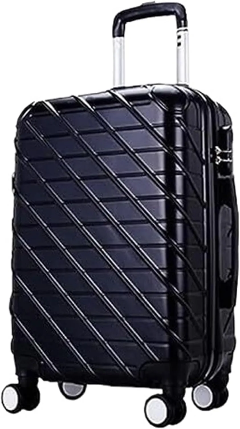 Carry-on Suitcase Luggage Carry On Luggage With Spinner Wheels Luggage Travel Suitcase Hardshell Lightweight Suitcase Carry-on Suitcases Carry On Luggages (Color : Black, Size : 28inch)