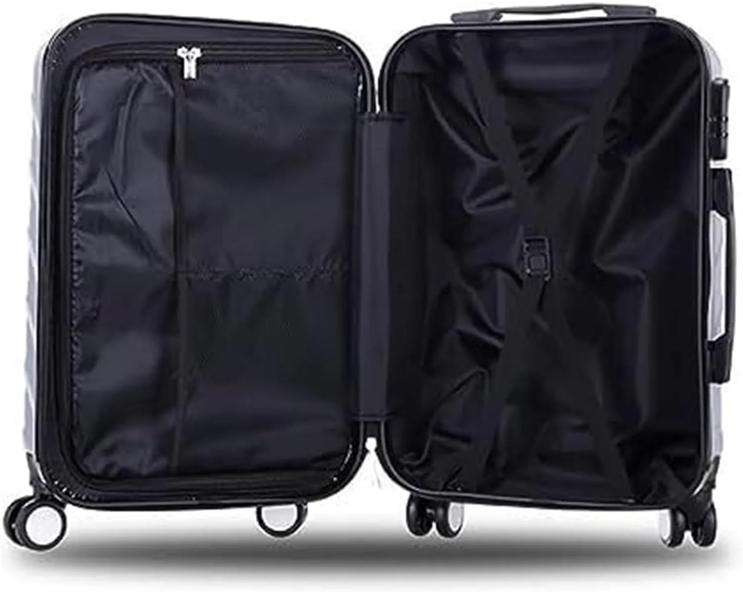 Carry-on Suitcase Luggage Carry On Luggage With Spinner Wheels Luggage Travel Suitcase Hardshell Lightweight Suitcase Carry-on Suitcases Carry On Luggages (Color : Black, Size : 28inch)