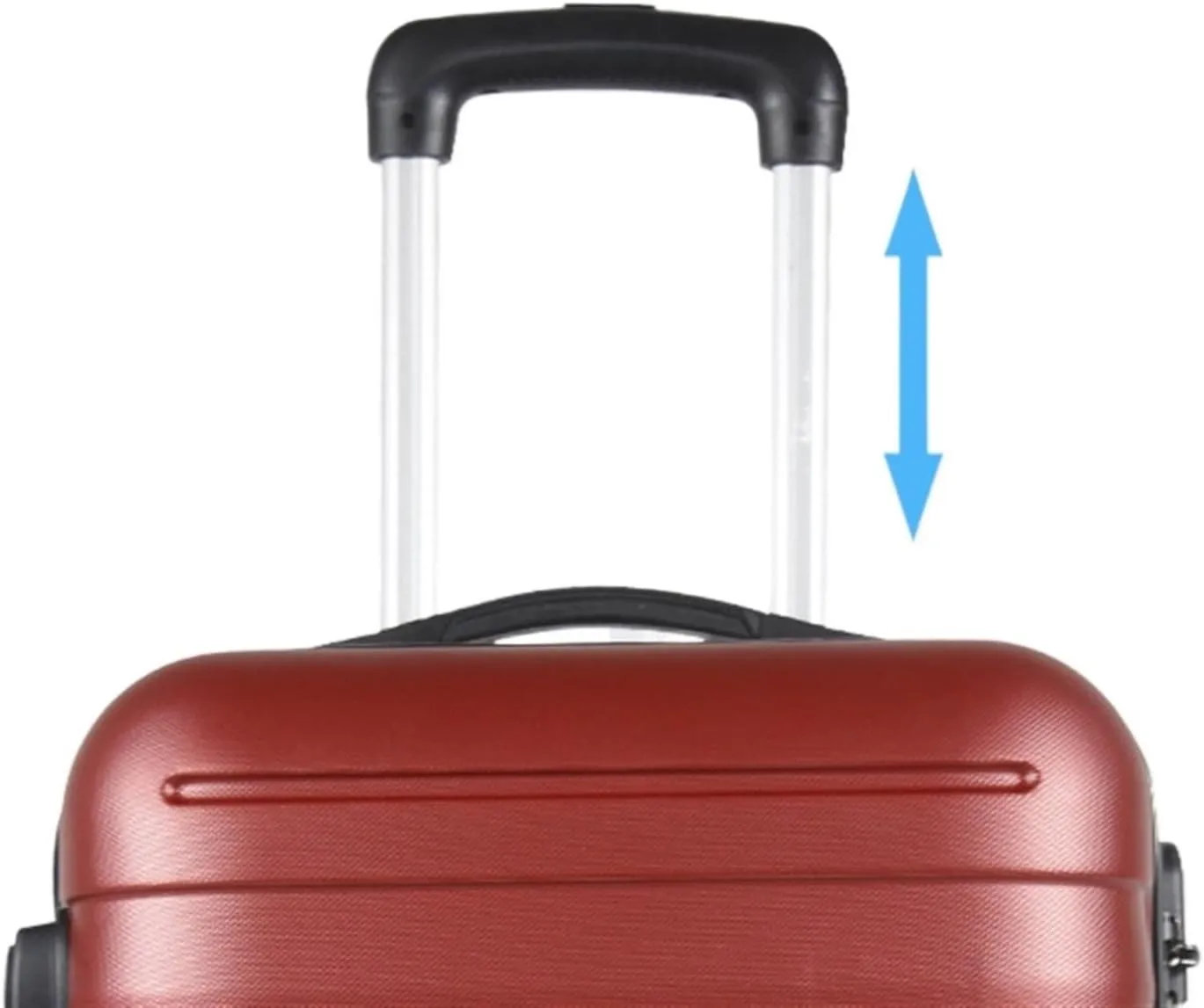 Carry-on Suitcase Luggage Hardside Checked Luggage With 4 Spinner Wheels, Lightweight Suitcase For Men And Women Carry-on Suitcases Carry On Luggages (Color : Red, Size : 24inch)