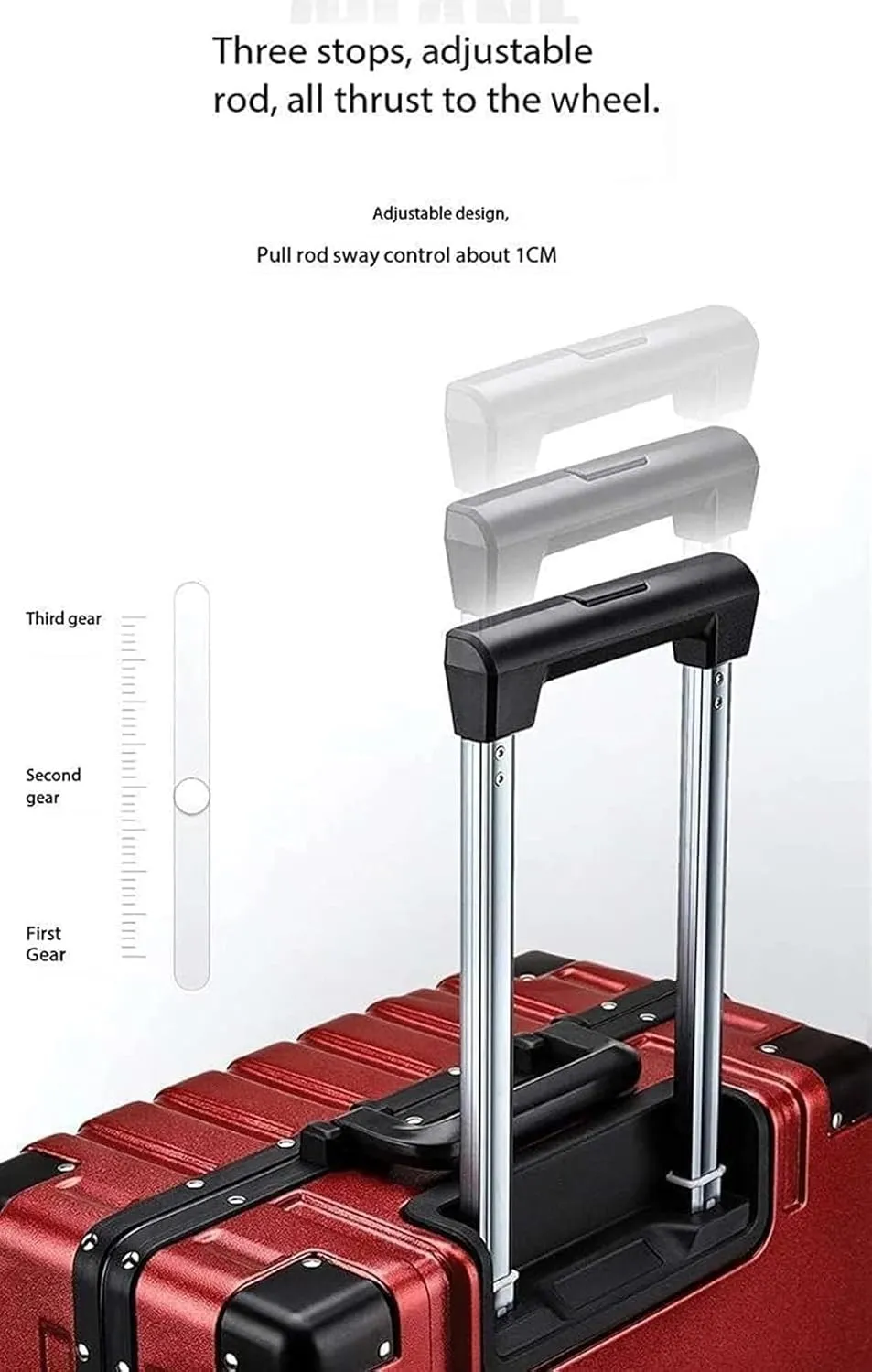 Carry-on Suitcase Luggage Hardside Luggage With TSA Lock Spinner Aluminum Frame Trolley Case Universal Wheel Carry-on Suitcases Carry On Luggages (Color : C, Size : 22 inch)