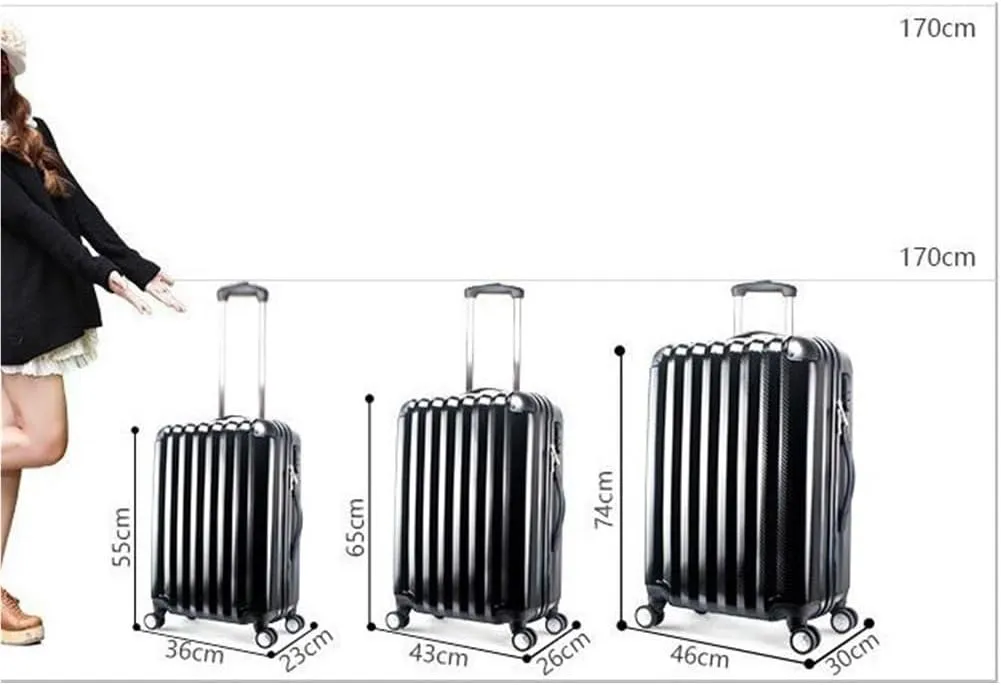 Carry-on Suitcase Luggage Indestructible Hardshell Expandable Spinner Luggage With TSA Lock 20/24/28in Carry-on Suitcases Carry On Luggages (Color : Blue, Size : 28in)