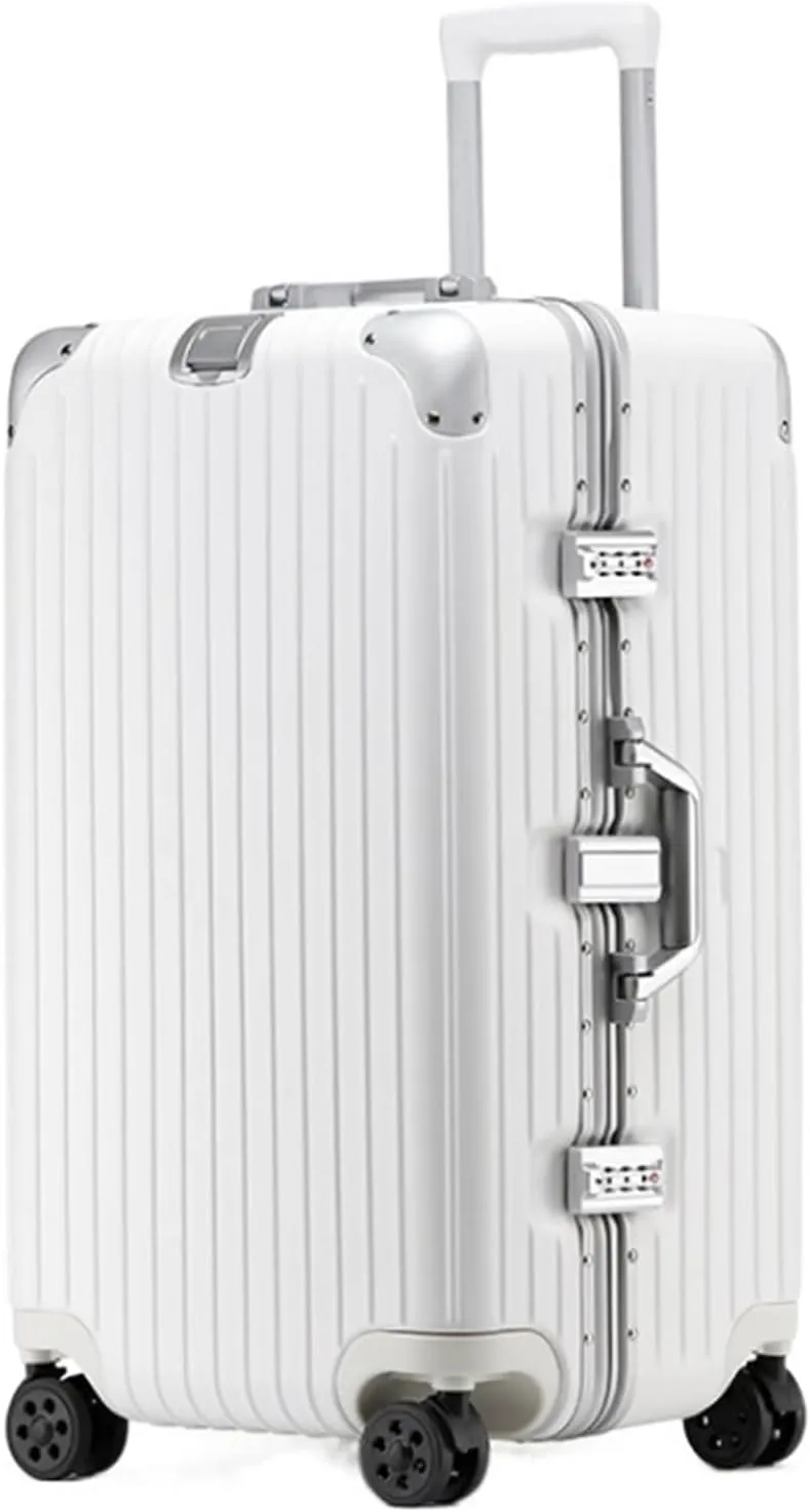 Carry-on Suitcase Luggage Luggage 24inch Wide Handle Suitcase,Hardshell With Aluminum Frame,Spinner Wheels TSA Lock Carry-on Suitcases Carry On Luggages (Color : D, Size : 24inch)