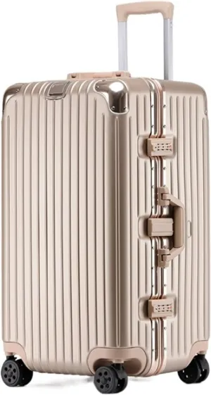 Carry-on Suitcase Luggage Luggage 24inch Wide Handle Suitcase,Hardshell With Aluminum Frame,Spinner Wheels TSA Lock Carry-on Suitcases Carry On Luggages (Color : E, Size : 24inch)
