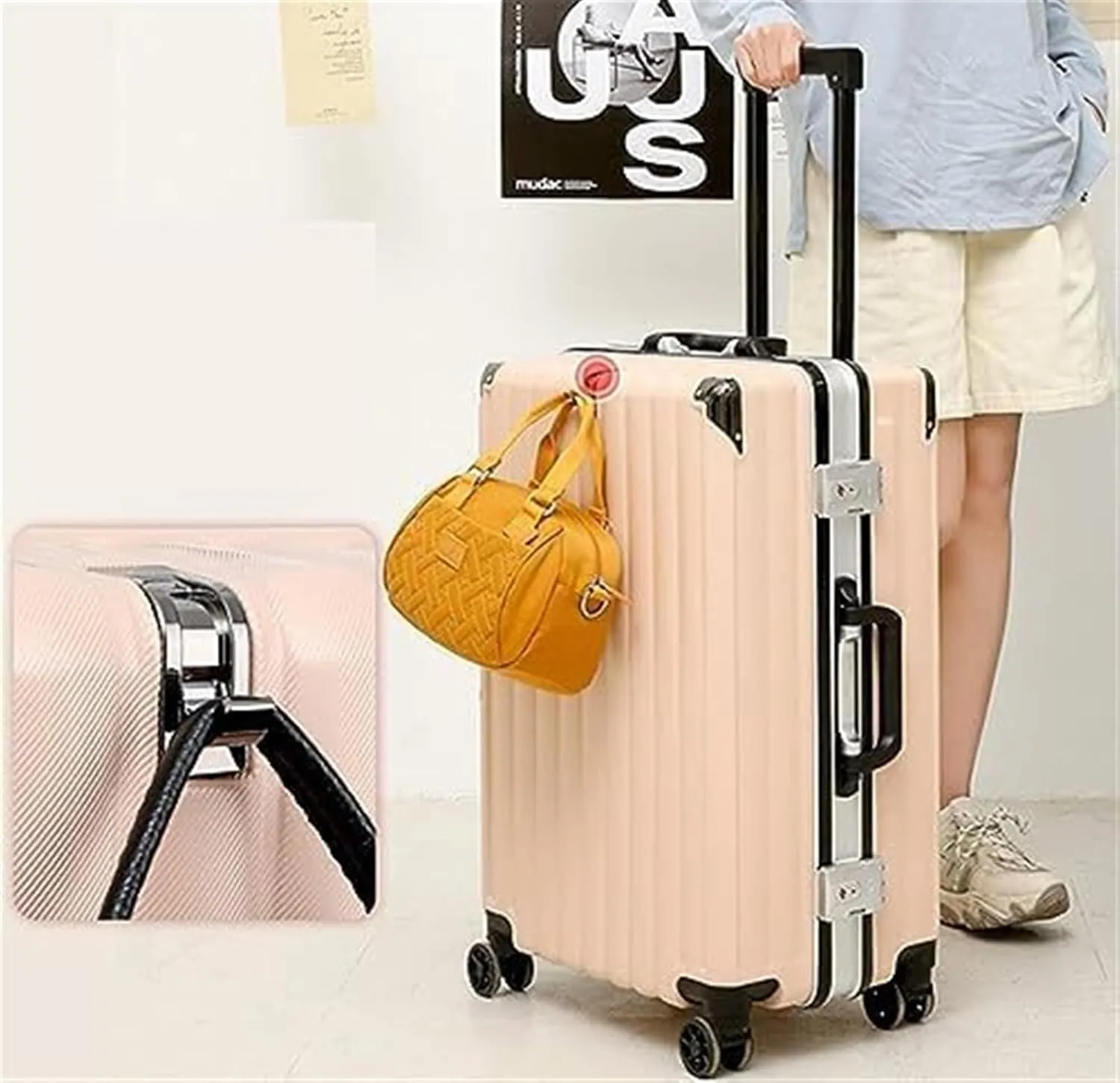 Carry-on Suitcase Luggage Luggage Carry On Luggage Large Capacity Hard Shell Suitcases With Wheels Suitcase Carry-on Suitcases Carry On Luggages (Color : C, Size : 20in)