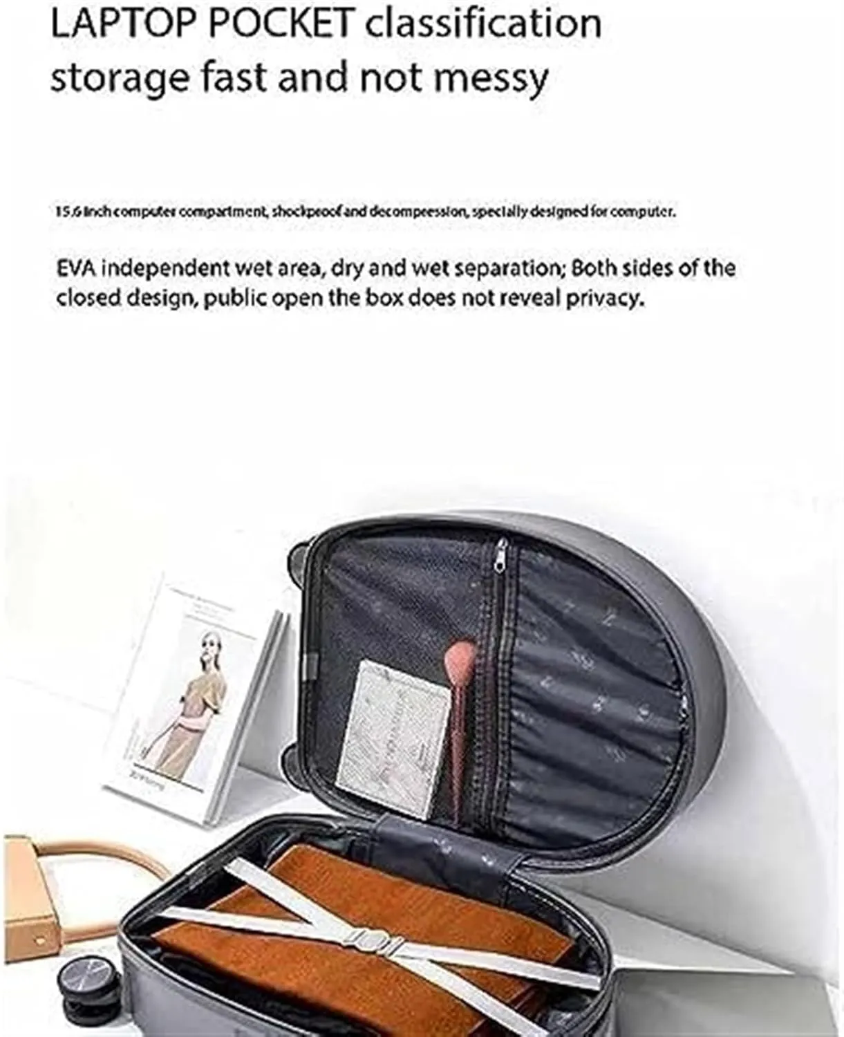 Carry-on Suitcase Luggage Luggage Carry On With Spinner Wheels Lightweight Rolling Cabin Suitcase For Travel Suitcase Carry-on Suitcases Carry On Luggages (Color : B, Size : 18 inch)