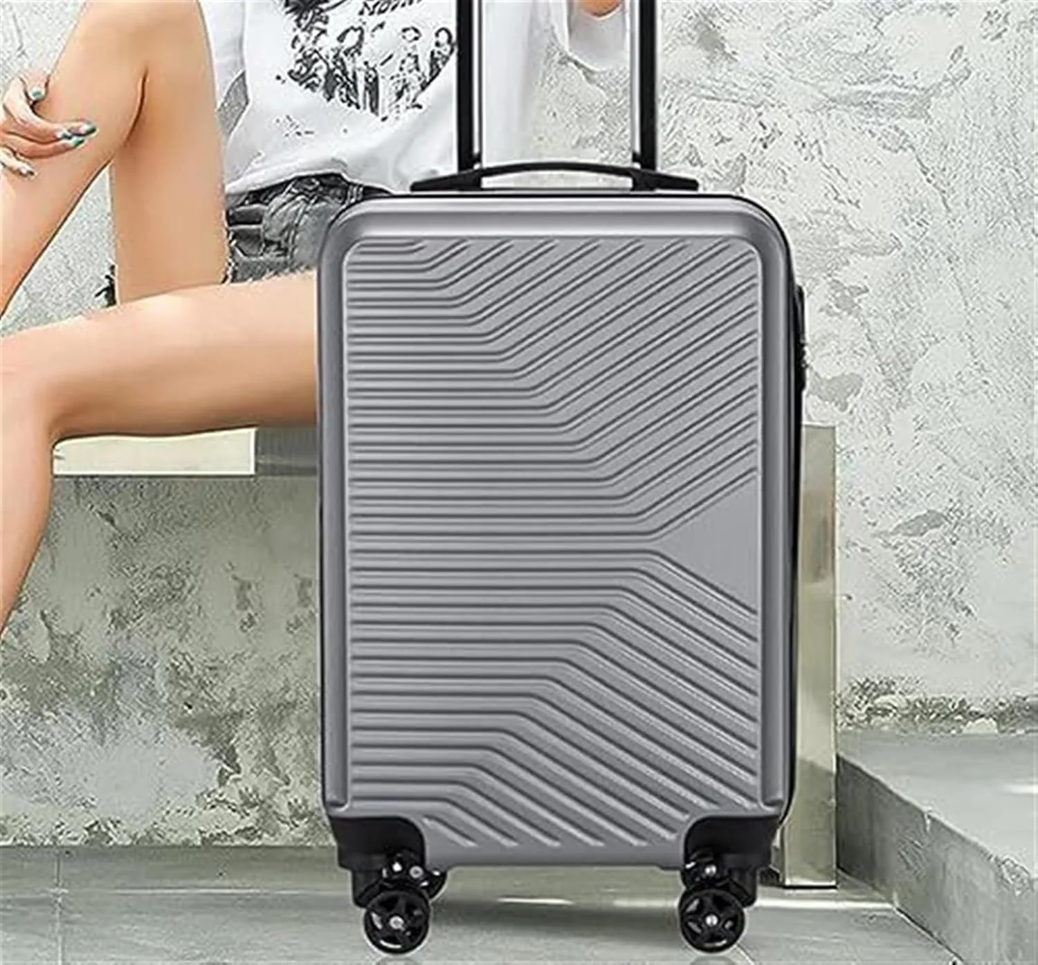 Carry-on Suitcase Luggage Luggage Checked In Luggage Suitcase Hard Case 20 IN Luggage With Spinner Wheels Suitcase Carry-on Suitcases Carry On Luggages (Color : C, Size : 20inch)