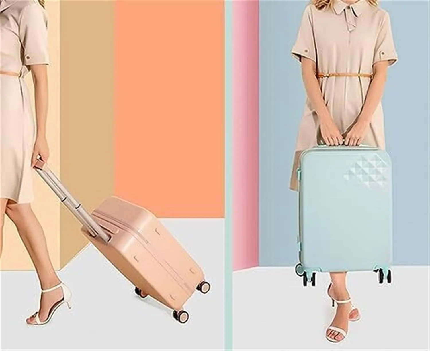 Carry-on Suitcase Luggage Luggage Expandable 8-Wheel Spinner Lightweight Hardside Suitcase,Suitcase Checked Luggage Carry-on Suitcases Carry On Luggages (Color : C, Size : 4inch)