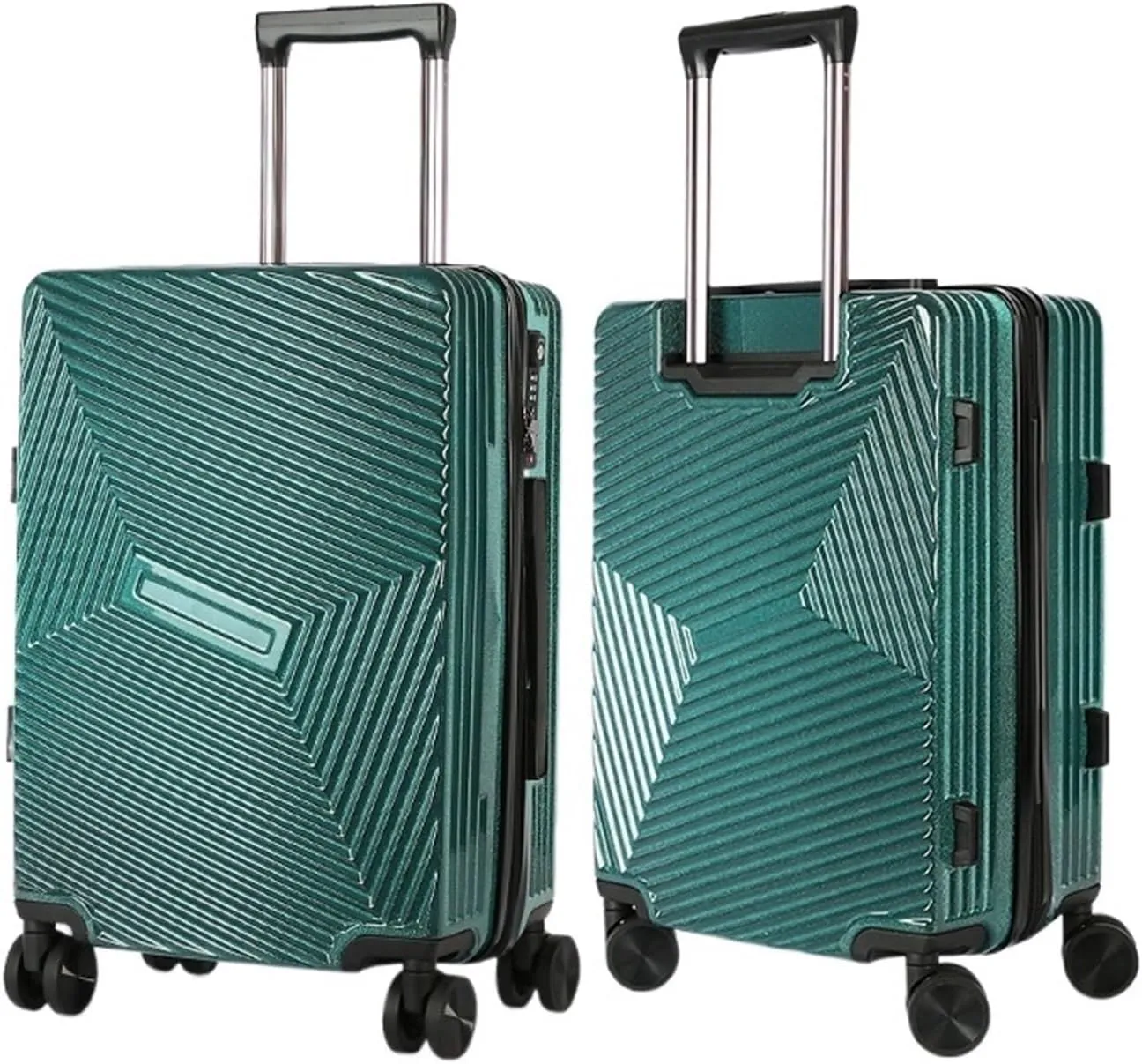 Carry-on Suitcase Luggage Portable Luggage with Spinner Wheels Carry On Luggage Drop-Resistant Locking Suitcase Carry-on Suitcases Carry On Luggages,Black-24 in