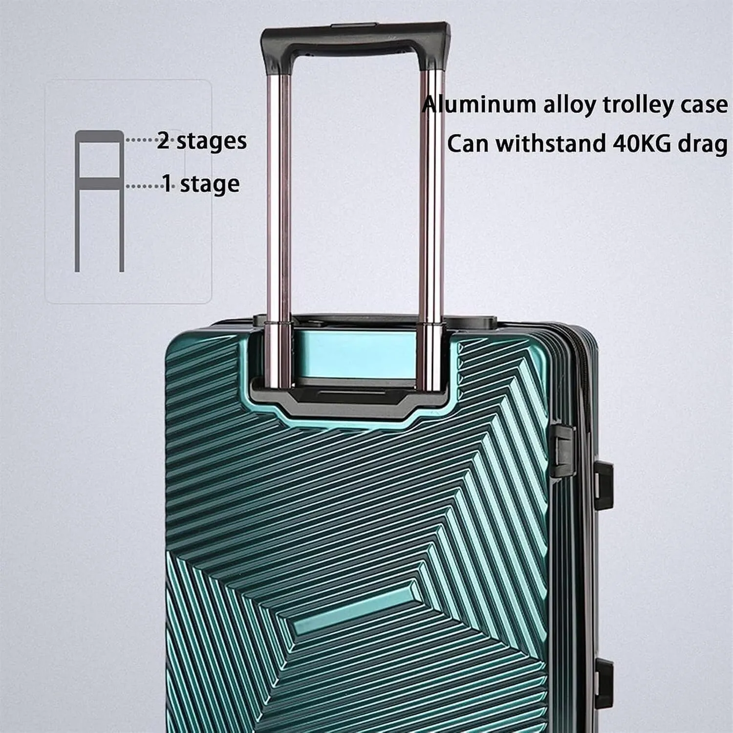 Carry-on Suitcase Luggage Portable Suitcases Aluminum Frame Luggage With Spinner Wheels Carry On Luggage Carry-on Suitcases Carry On Luggages (Color : A, Size : 20 in)