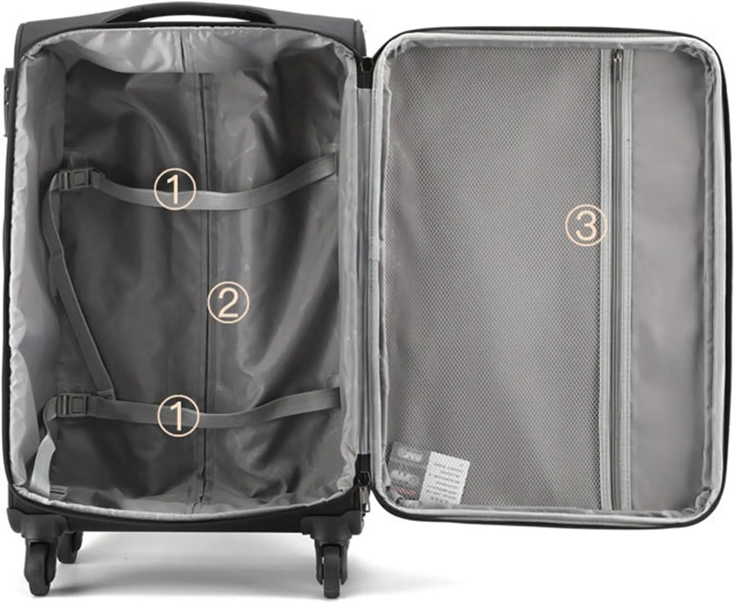 Carry-on Suitcase Luggage Softside Expandable Carry On Luggage With Spinner Wheels, Lightweight Upright Suitcase Carry-on Suitcases Carry On Luggages (Color : C, Size : 28in)
