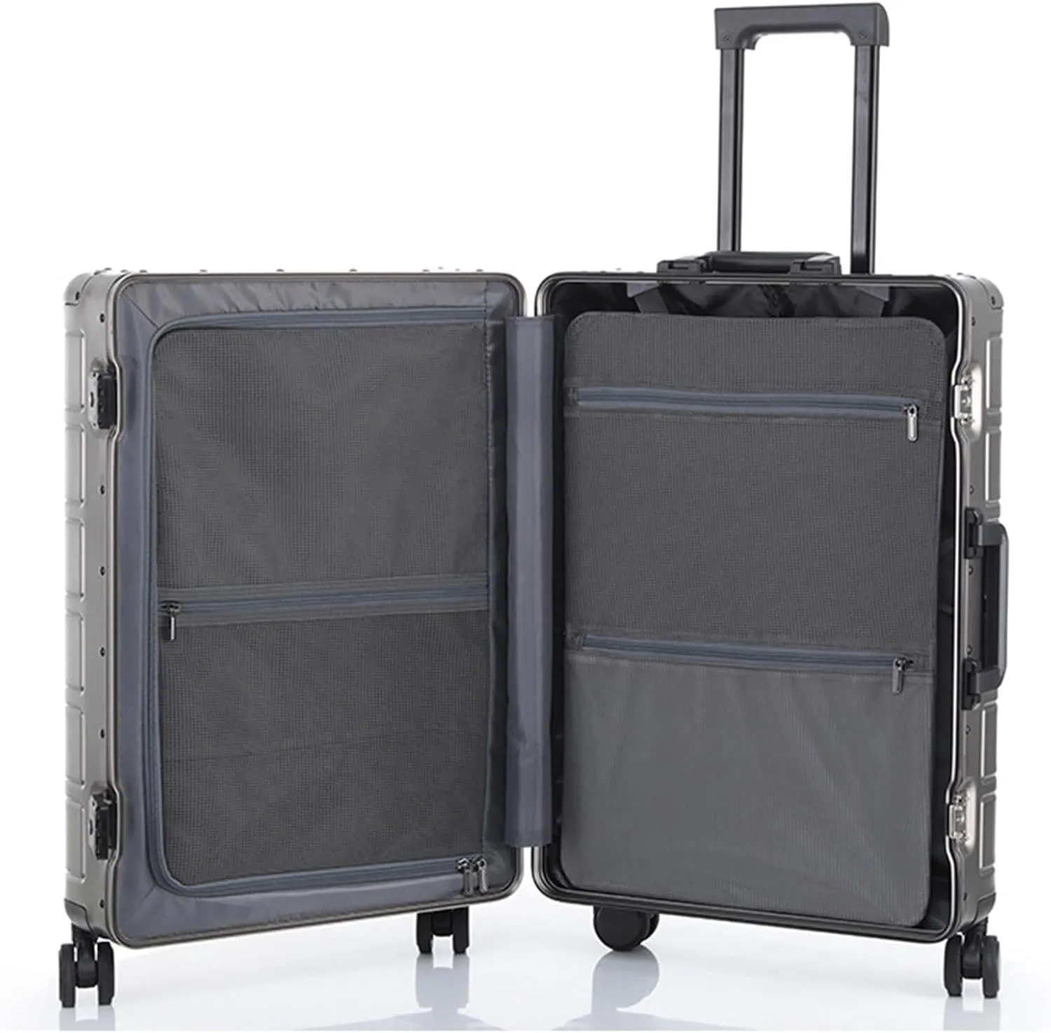 Carry-on Suitcase Luggage Suitcase Travel Case Hardshell Carry-on Luggage 20"" with Silent Airplane Spinner Wheels Carry-on Suitcases Carry On Luggages, Grn (Grn 20inch)