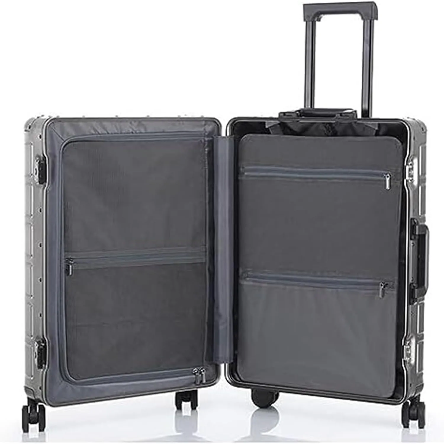 Carry-on Suitcase Luggage Travel Case Hardshell Carry-on Luggage With Silent Airplane Spinner Wheels Suitcase Carry-on Suitcases Carry On Luggages (Color : White, Size : 20inch)