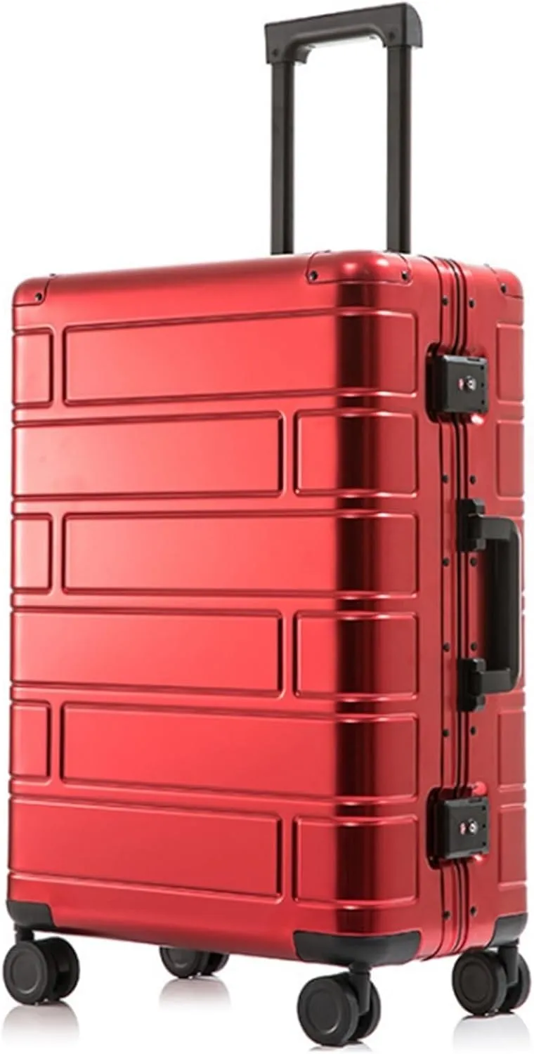 Carry-on Suitcase Luggage Travel Case Hardshell Carry-on Luggage With Silent Airplane Spinner Wheels Suitcase Carry-on Suitcases Carry On Luggages (Color : White, Size : 20inch)