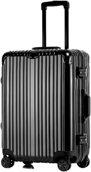 Carry-on Suitcase Luggage Travel Luggage Suitcase Spinner With Wheels,Hardside Carry On Suitcase For Travel Carry-on Suitcases Carry On Luggages (Color : Black, Size : 24in)