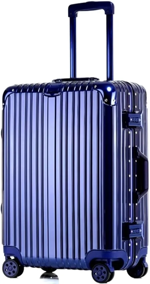 Carry-on Suitcase Luggage Travel Luggage Suitcase Spinner With Wheels,Hardside Carry On Suitcase For Travel Carry-on Suitcases Carry On Luggages (Color : Blue, Size : 24in)