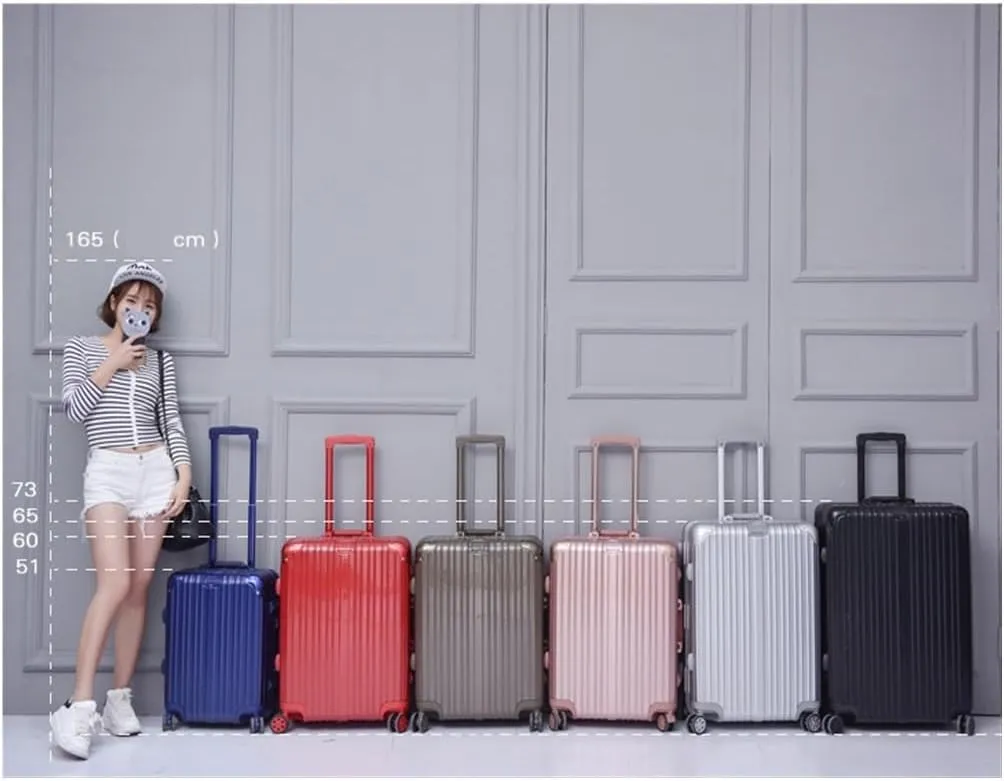 Carry-on Suitcase Luggage Travel Luggage Suitcase Spinner With Wheels,Hardside Carry On Suitcase For Travel Carry-on Suitcases Carry On Luggages (Color : Blue, Size : 24in)