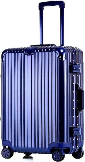 Carry-on Suitcase Luggage Travel Luggage Suitcase Spinner With Wheels,Hardside Carry On Suitcase For Travel Carry-on Suitcases Carry On Luggages (Color : Blue, Size : 24in)