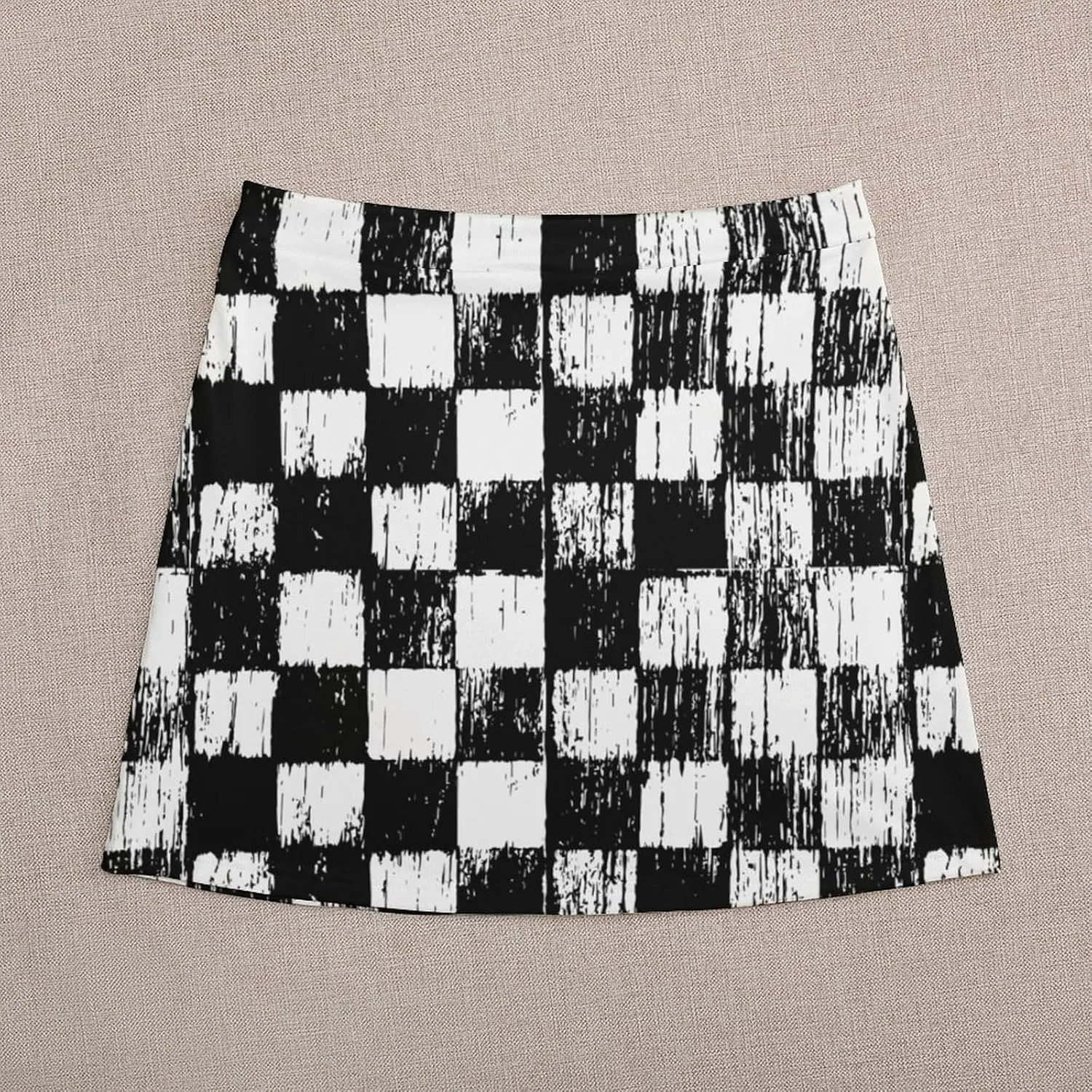 Checkerboard Retro Pattern Short Skirt Culottes Womens Athletic Skorts Skirts Active Skort Miniskirt Sexy Skort