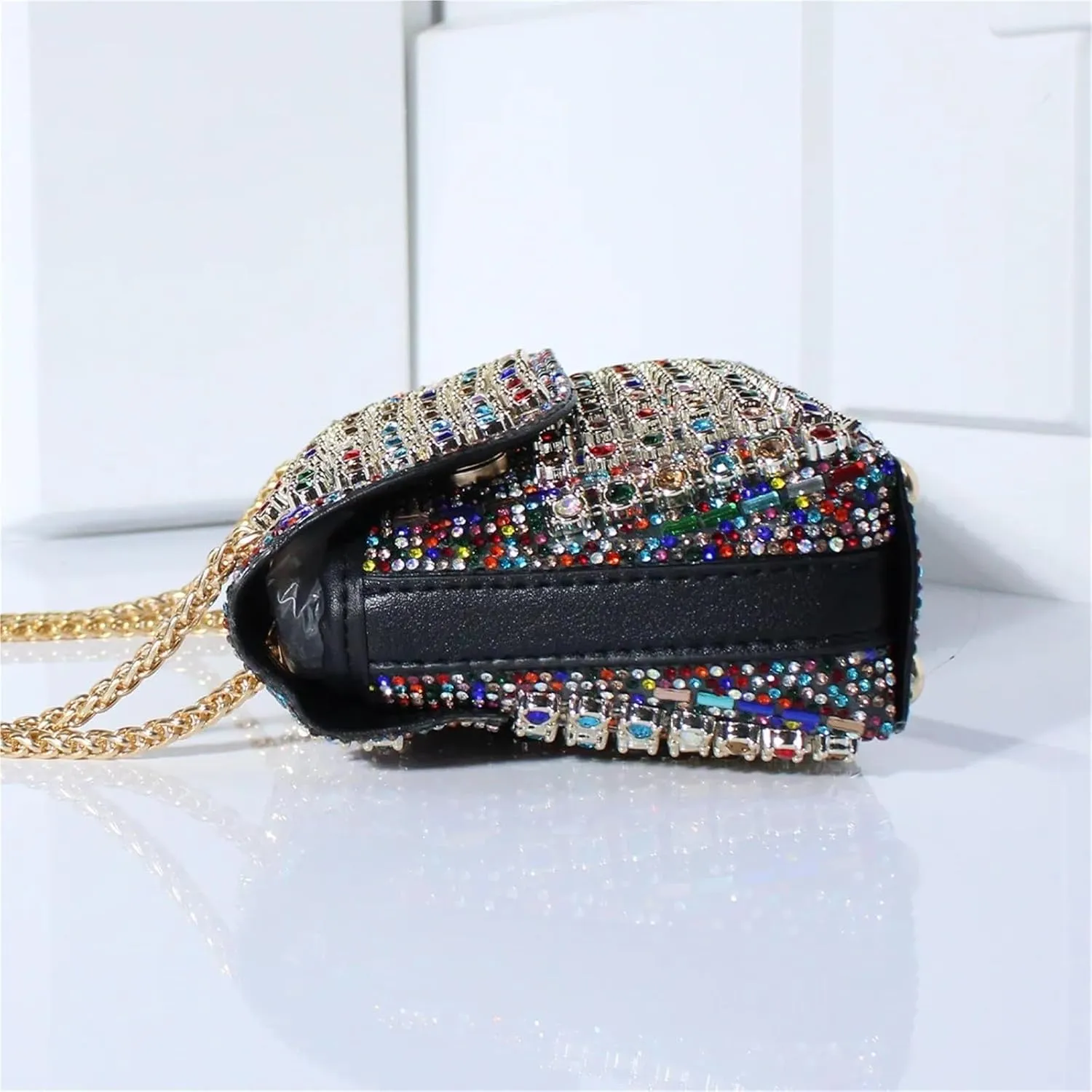 Diamond Handbags Party Evening Clutch Purses For Women Rhinestone Shoulder Crossbody Chain Bag
