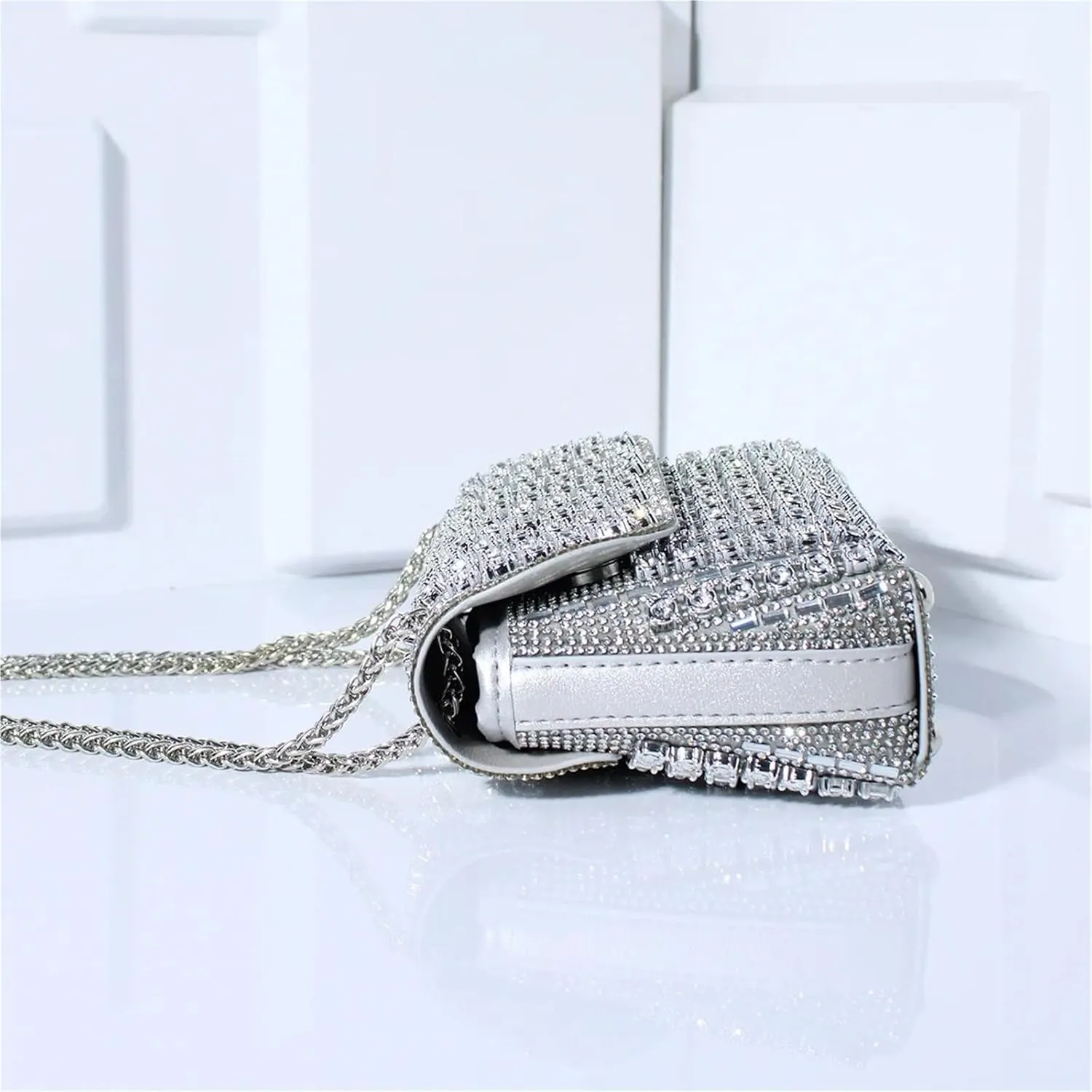Diamond Handbags Party Evening Clutch Purses For Women Rhinestone Shoulder Crossbody Chain Bag