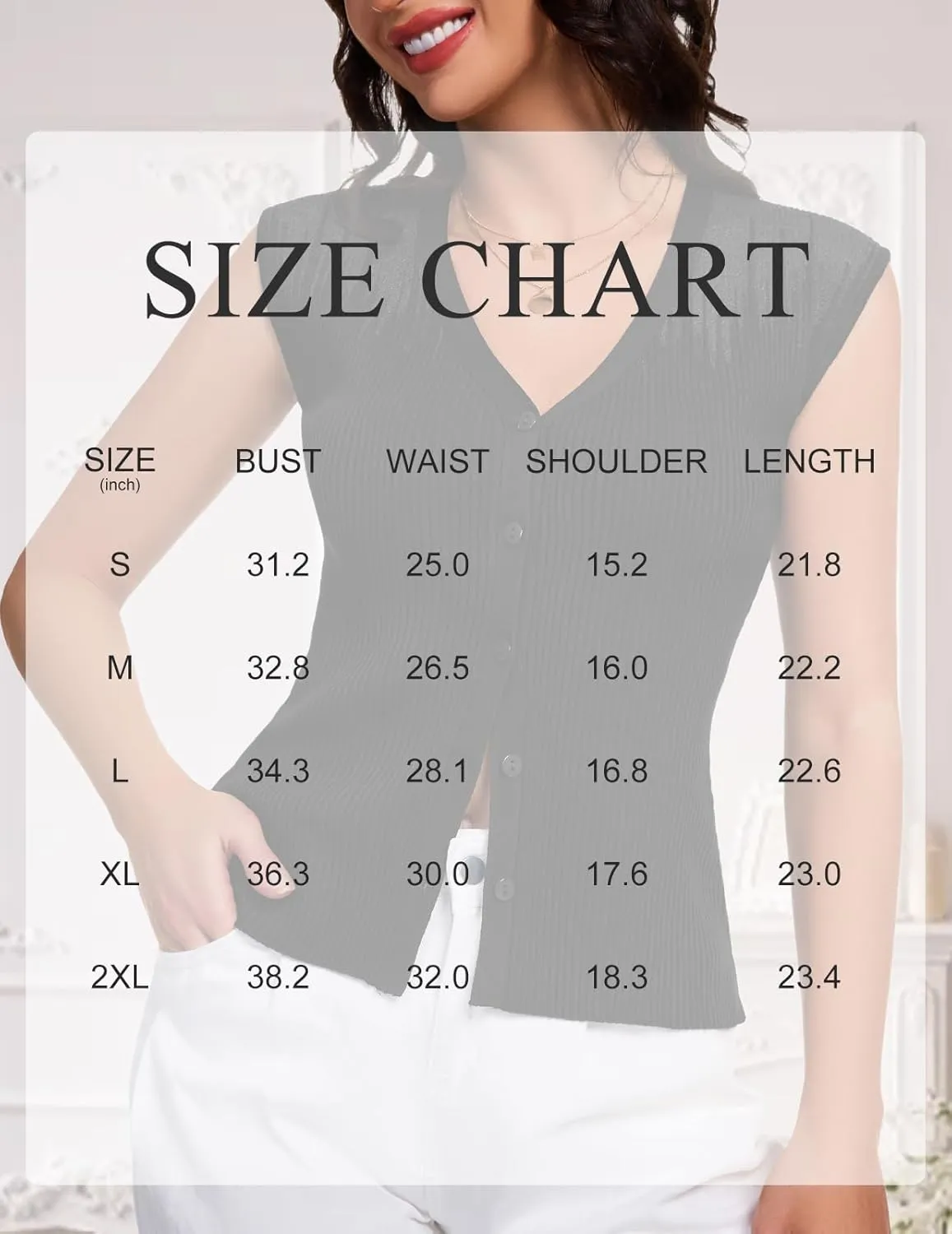 DRESSTELLS Summer Vest Tops for Women 2025 Sweater Vests Button Up Tank Top Y2K Caual Business Knit Shirts