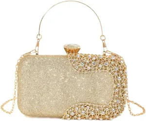 Eye Catching Rhinestones Handbag Ladies' Glitter Clutch for Special Occasion Evening Bag for Banquets and Proms