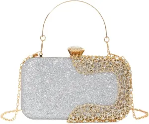 Eye Catching Rhinestones Handbag Ladies' Glitter Clutch for Special Occasion Evening Bag for Banquets and Proms