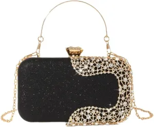 Eye Catching Rhinestones Handbag Ladies' Glitter Clutch for Special Occasion Evening Bag for Banquets and Proms