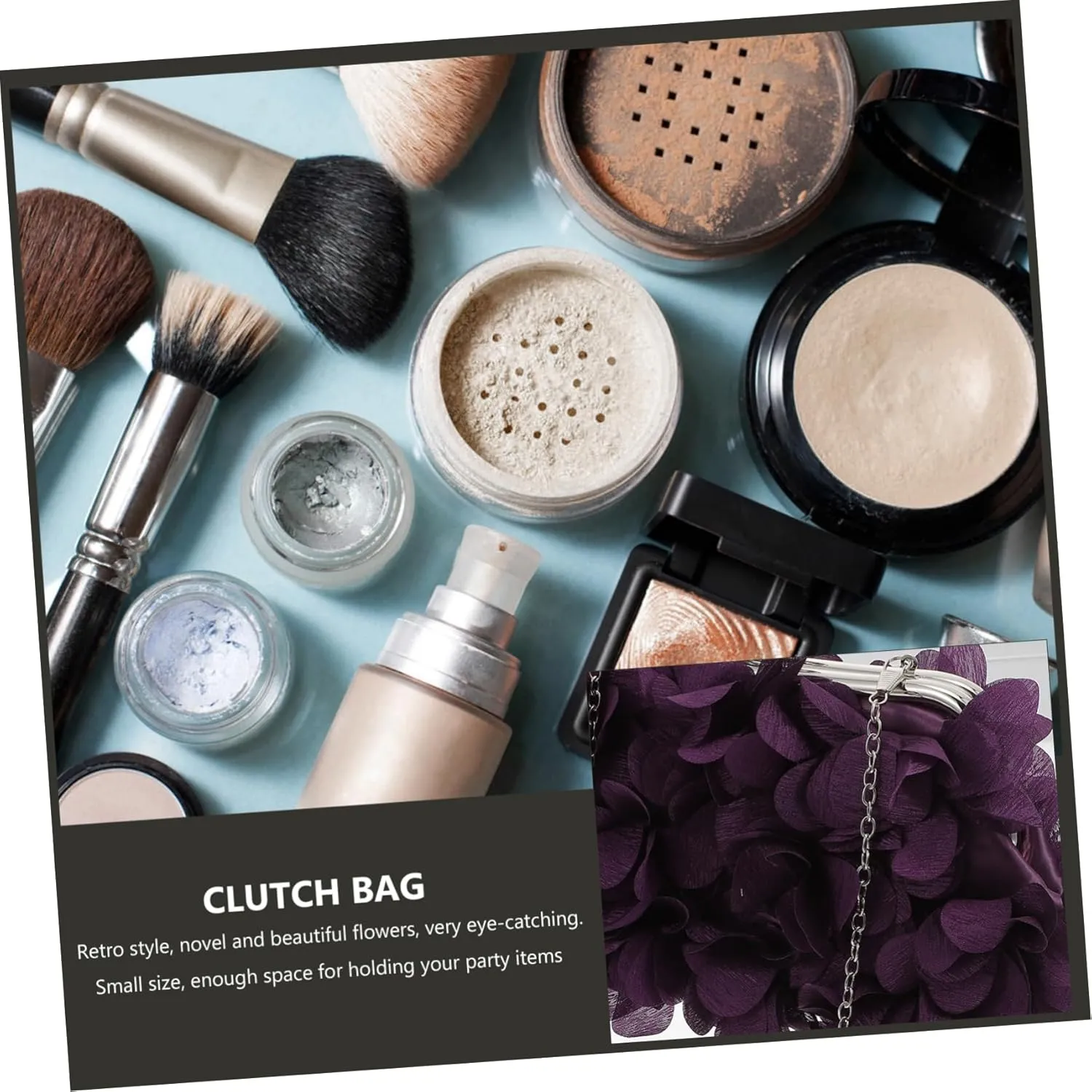 GALPADA 1pc Flower Party Bag Lady Clutch Bag Lady Party Bag Lady Wedding Bag Women Clutch Bag Women Banquet Bag