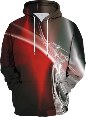 GOFULY Sweatshirt For Mens Graphic Lightweight Fall 3D Print Hoodie Long Sleeve Pullover Winter Drawstring Clothe With Pocket