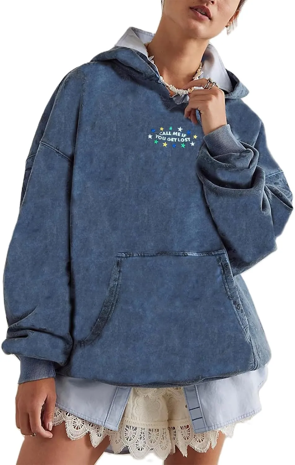 Graphic Hoodies for Women Cute Long Sleeve Preppy Sweatshirts Fall Oversized Pullover Hooded Tops With Pockets