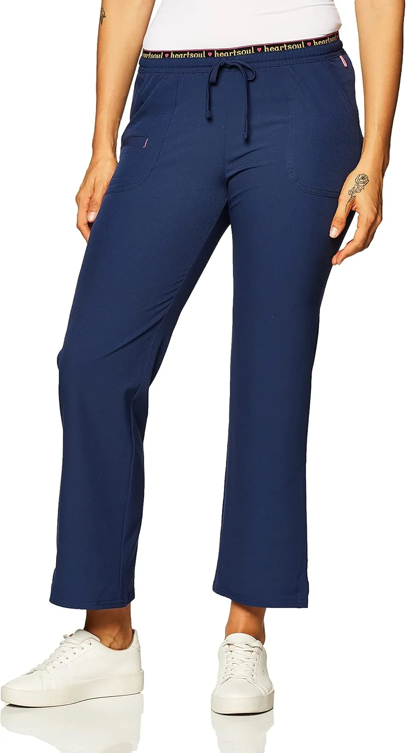 Heartsoul Drawstring Scrub Pants for Women, Stretch Performance Fabric, 20110