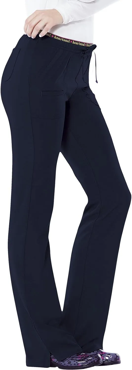 Heartsoul Drawstring Scrub Pants for Women, Stretch Performance Fabric, 20110